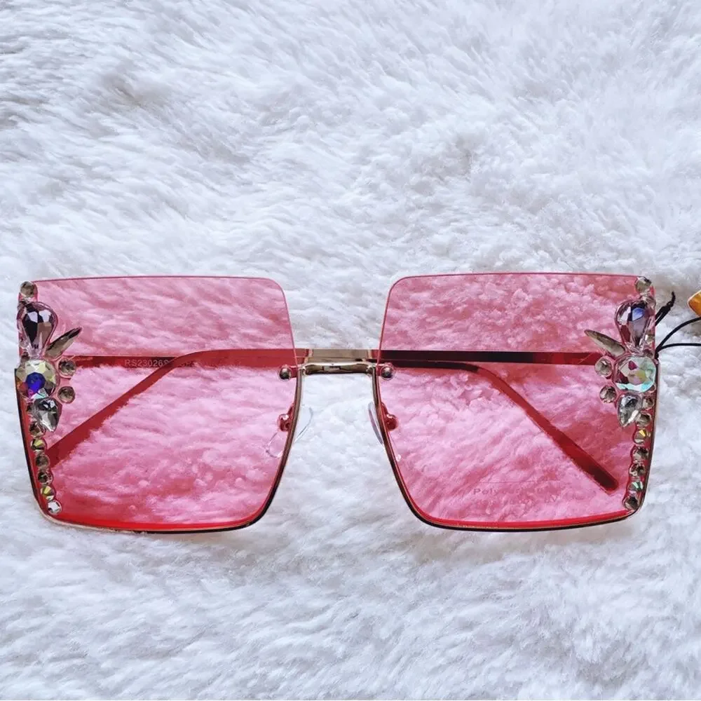 Nora Pink Square Sunglasses